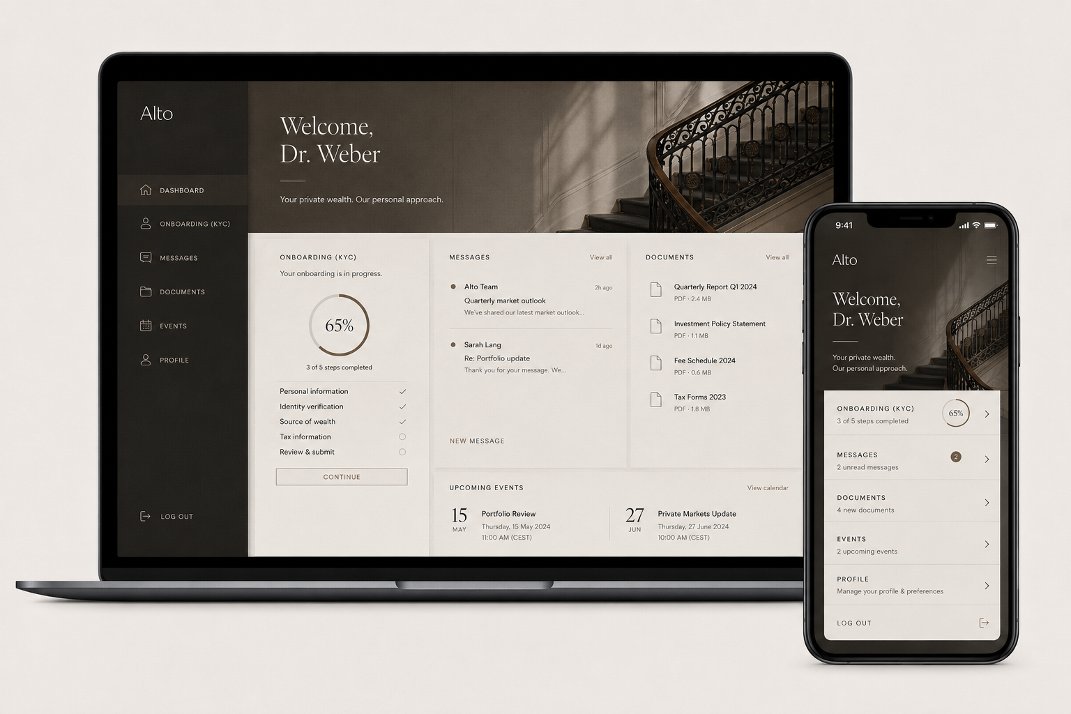 Advanced Client Portal Vorschau